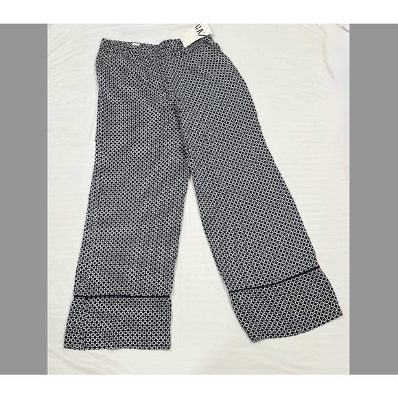 Zara Satin effect geometric print pants Size L - Picture 4 of 4